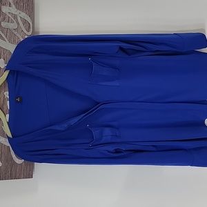 Bright royal blue blouse